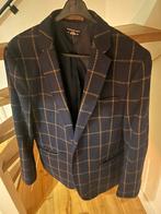 State of Art maat L colbert design blazer ruit wol blauw, Ophalen of Verzenden, Zo goed als nieuw, Maat 52/54 (L), Blauw
