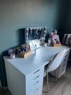 Kaptafel met Hollywood spiegel, Ophalen, Gebruikt, 100 tot 150 cm, Minder dan 100 cm