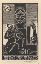 0372 Ex Libris Nederland : Cor de Wolff, 1942, Verzenden