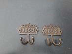 2x dubbele haak 1883, Wandhaken, Ophalen of Verzenden, Zo goed als nieuw, Minder dan 100 cm