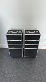 2 opbergcases, Ophalen, Zo goed als nieuw, Zwart