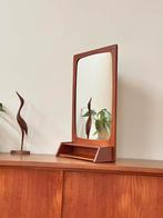 Vintage spiegel Deens design teak hout jaren 50/60, Huis en Inrichting, Woonaccessoires | Spiegels, Ophalen, Minder dan 50 cm