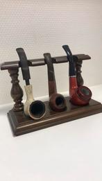 Pijpenrekje met drie pijpen, Antiek en Kunst, Ophalen of Verzenden, Koper of Brons