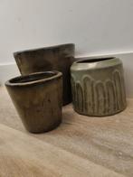 Drie groene bloempotten voor binnen, Ophalen