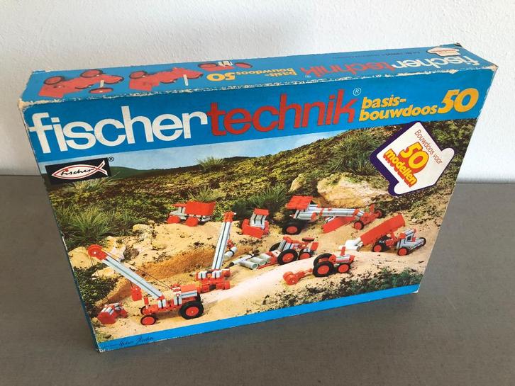 Fischertechniek Basisbouwdoos 50 - Technisch speelgoed, Kinderen en Baby's, Speelgoed | Bouwstenen, Zo goed als nieuw, Overige merken