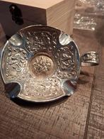 Zilveren asbak oud Hollands tafereel, Ophalen of Verzenden, Zilver