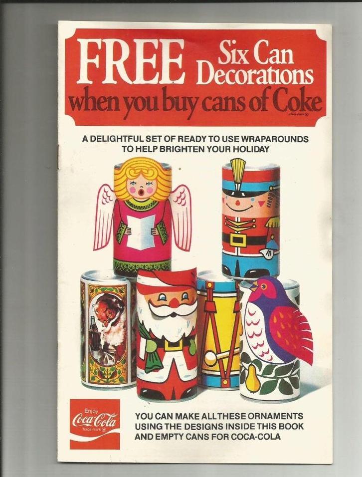 Coca-Cola Santa Christmas Can Decorations blikjes USA Kerst, Diversen, Kerst, Zo goed als nieuw, Ophalen of Verzenden