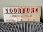 OUD RECLAME BORDJE  distillateur Adrianus vd Eelaart, Ophalen of Verzenden, Gebruikt, Reclamebord