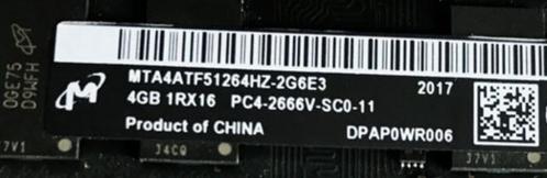 Micron 2 x 4gb DDR4 2666Mhz SODIMM (Mac) geheugen, Computers en Software, RAM geheugen, Zo goed als nieuw, Laptop, 8 GB, DDR4