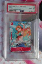 One Piece Nami OP-01 Romance Dawn Promo Japanse PSA 10, Ophalen of Verzenden, Nieuw, Losse kaart