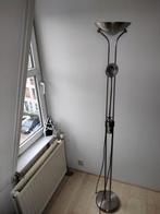 Chrome vloerlamp met leeslamp. 180 cm hoog, Huis en Inrichting, Lampen | Vloerlampen, 150 tot 200 cm, Gebruikt, Metaal, Ophalen