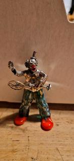 Vittorio Angini murano clown met zilver, Ophalen of Verzenden