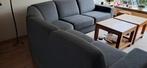 Grijze hoekbank in goede staat, Ophalen, Hoekbank, Zo goed als nieuw, Vierpersoons of meer