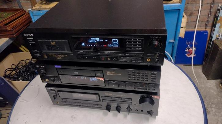 Sony stereo toren /! Dtc 55 es  digital tape recorder dat, Audio, Tv en Foto, Stereo-sets, Gebruikt, Cassettedeck, Cd-speler, Tuner of Radio