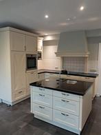 Met kookeiland, Huis en Inrichting, Keuken | Complete keukens, Ophalen, Gebruikt, Wit, Hoekkeuken