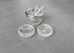 *Zilver zoutbakje - zoutvaatje - zoutlepeltjes, Antiek en Kunst, Ophalen of Verzenden, Zilver