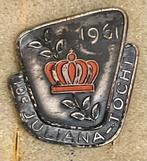 Juliana Inhuldiging 1961 Speldje, Verzamelen, Speldjes, Pins en Buttons, Ophalen of Verzenden, Gebruikt, Overige onderwerpen, Speldje of Pin