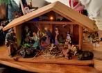 Vintage Kerststal met 15 Figuren, Verzamelen, Poppenhuizen en Toebehoren, Ophalen of Verzenden, Gebruikt, Poppenhuis
