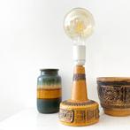 West Germany LAMP Jasba keramiek oker Mid Century Design, Huis en Inrichting, Lampen | Tafellampen, Minder dan 50 cm, Overige materialen