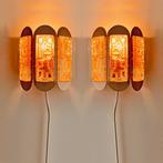 2 vintage Deens Design LAMPEN Vitrika Lyskaer Mid Century, Ophalen of Verzenden, Gebruikt, Glas, Vintage Mid Century Scandinavisch Deens design Hollywood Regency