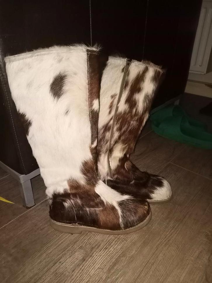 Vintage Kickers Laarzen - Origineel en Uniek!, Kleding | Dames, Schoenen, Gedragen, Hoge laarzen, Bruin, Ophalen of Verzenden