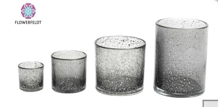 GEZOCHT: Windlicht Dutz grey chips 10 x 10 cm., Huis en Inrichting, Woonaccessoires | Vazen, Zo goed als nieuw, Overige kleuren