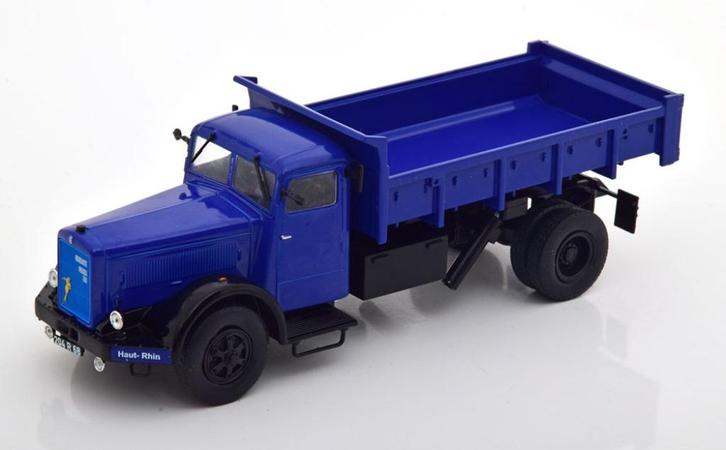 Jsn Atlas 1:43 Berliet GDM 10W Kipper 1949 blauw, Hobby en Vrije tijd, Modelauto's | 1:43, Nieuw, Auto, Overige merken, Ophalen of Verzenden