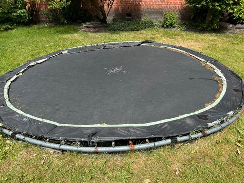 Grote inground trampoline (exit), Kinderen en Baby's, Speelgoed | Buiten | Trampolines, Gebruikt, Ophalen