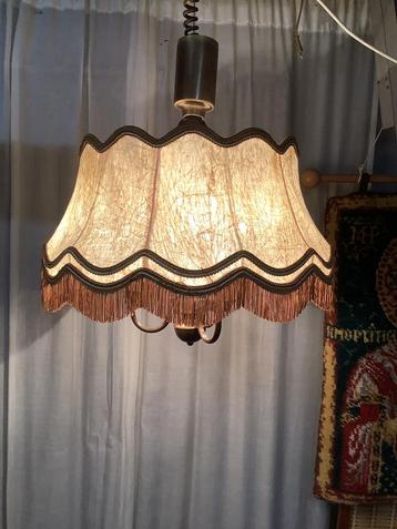 Vintage hanglamp met franje ,3 lichtpunten beschikbaar voor biedingen