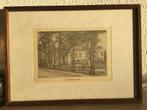 Prent Kerk en Pastorie Leusden - W.M.E. ten Hoedt, Ophalen of Verzenden