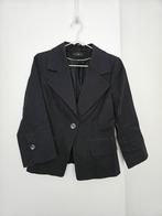 H&M - zwart wit gestipte blazer - maat 38, Maat 38/40 (M), H&M, Verzenden, Zwart