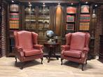 traditionele Chesterfield set Bank & Fauteuils - Handgemaakt, Huis en Inrichting, Ophalen, Info@chesterfieldjunkie.nl, Leer, Zo goed als nieuw