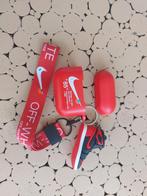 Airpods Hoesje Nike Air Jordan 1 Off-White Rood 3, Nieuw, Ophalen of Verzenden, In gehoorgang (in-ear), Bluetooth