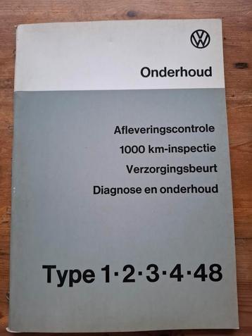 VW Onderhoudsboek Type 1-2-3-4-48 - Augustus 1975 beschikbaar voor biedingen