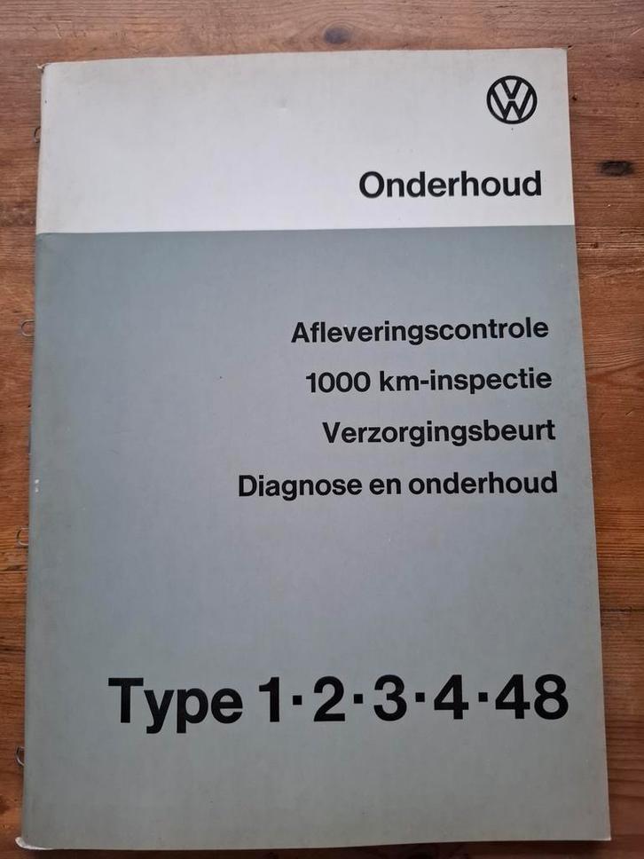 VW Onderhoudsboek Type 1-2-3-4-48 - Augustus 1975, Auto diversen, Handleidingen en Instructieboekjes, Ophalen of Verzenden