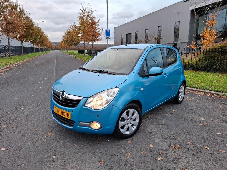 Opel Agila 1.2 16V 2009 Blauw Airco Elektr Pak Nieuwe APK, Auto's, Opel, Bedrijf, Agila, ABS, Airbags, Airconditioning, Boordcomputer