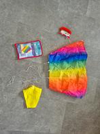 Regenboog kindervlieger 65x44 cm, Ophalen of Verzenden, Zo goed als nieuw, Eenlijns, Vlieger