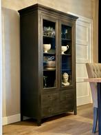 Vitrinekast, Huis en Inrichting, Kasten | Vitrinekasten, Ophalen, Teakhout, 50 tot 100 cm, Zo goed als nieuw