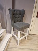 OPRUIMING 1 Landelijke Barstoel Daisy Antraciet €274 NU €125, 1 kruk, Ophalen of Verzenden, Nieuw, 60 tot 90 cm