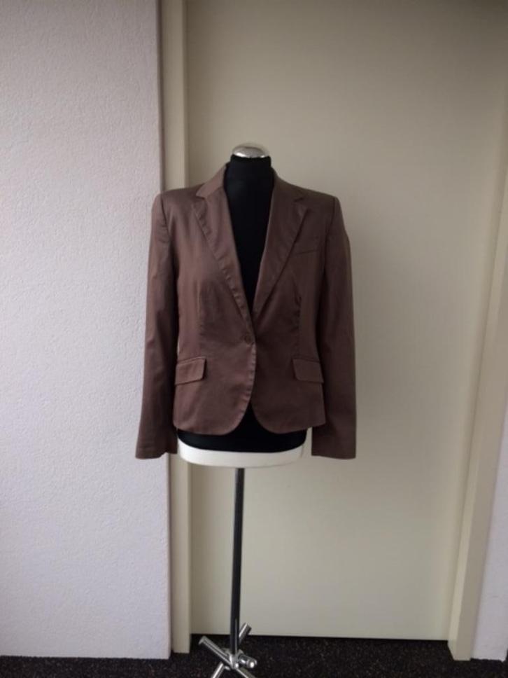 Zara blazer / jasje maat 40, Kleding | Dames, Jasjes, Kostuums en Pakken, Zo goed als nieuw, Maat 38/40 (M), Bruin, Ophalen of Verzenden