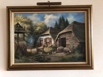 Schilderij van Reint Withaar- Boerderij / certificaat beschikbaar voor biedingen