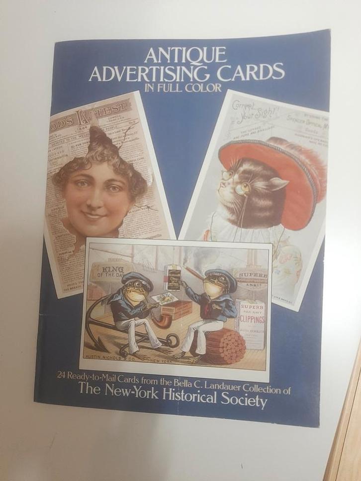 Antieke Reclamekaarten - New York Historical Society, Verzamelen, Ansichtkaarten | Buitenland, Ongelopen, Buiten Europa, Voor 1920
