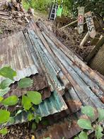 Metalen golfplaten 20 stuks. voor decor, festival, vintage, Ophalen, Gebruikt, IJzer