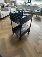 Trolley - Serveerwagen van metaal op wieltjes, Ophalen, 50 tot 100 cm, Zo goed als nieuw, Industrieel Vintage
