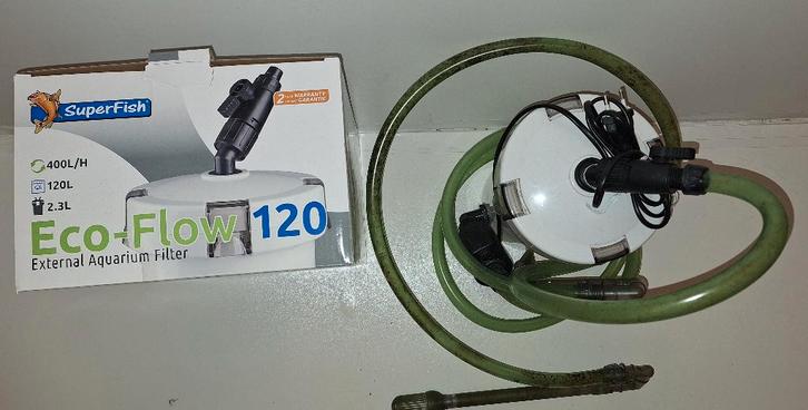 Superfisch Eco Flow 120 Buitenfilter /  Compleet, Dieren en Toebehoren, Vissen | Aquaria en Toebehoren, Gebruikt, Filter of Co2