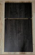 Ikea Vangsta tafelblad, zwart/ bruin, 80/120x70 cm, Ophalen, 100 tot 150 cm, 50 tot 100 cm, Zo goed als nieuw