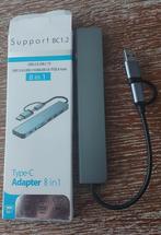 8-in-1 Type C HUB Adapter, Ophalen of Verzenden, Nieuw