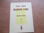 FOLK DEAN - MELODISCHE ETUDEN  1 - PIANO, Gebruikt, Klassiek, Les of Cursus, Ophalen of Verzenden