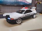 Tamiya Nissan skyline R32 Japan police met led (body), Ophalen of Verzenden, Zo goed als nieuw, Auto onroad