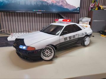 Tamiya Nissan skyline R32 Japan police met led (body) beschikbaar voor biedingen